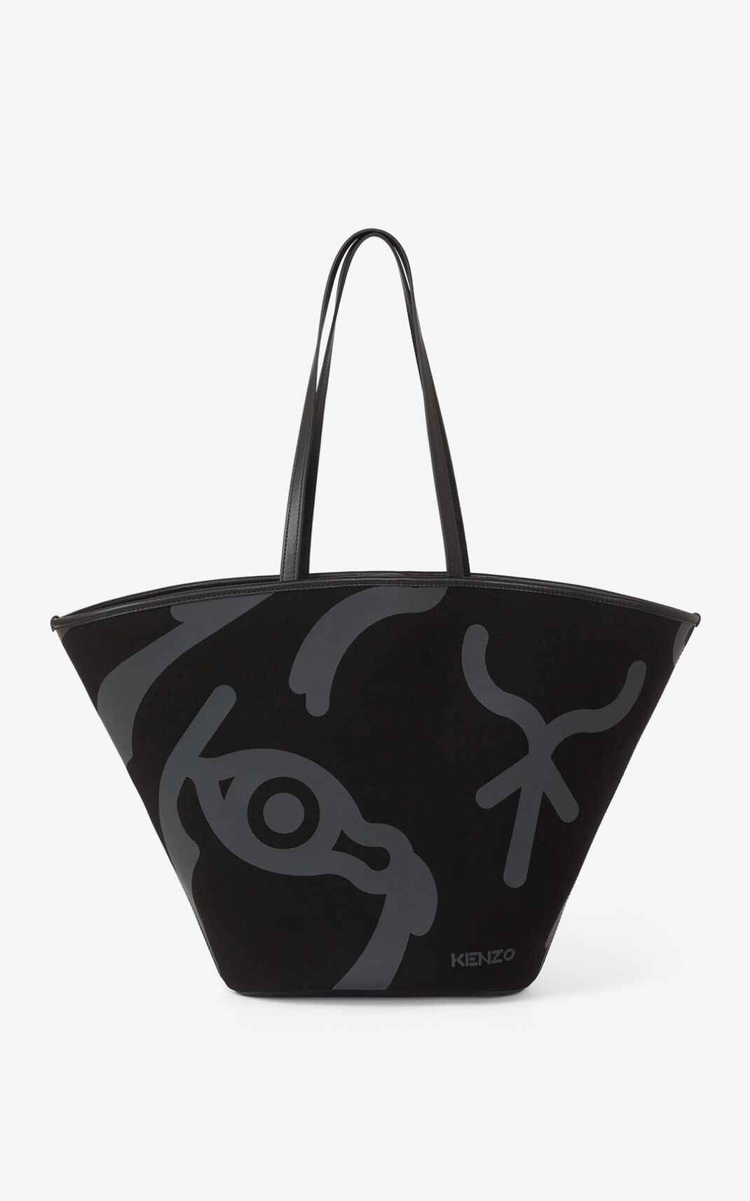 Sac À Main Kenzo Femme Large Arc Toile Noir MKDVU-7829